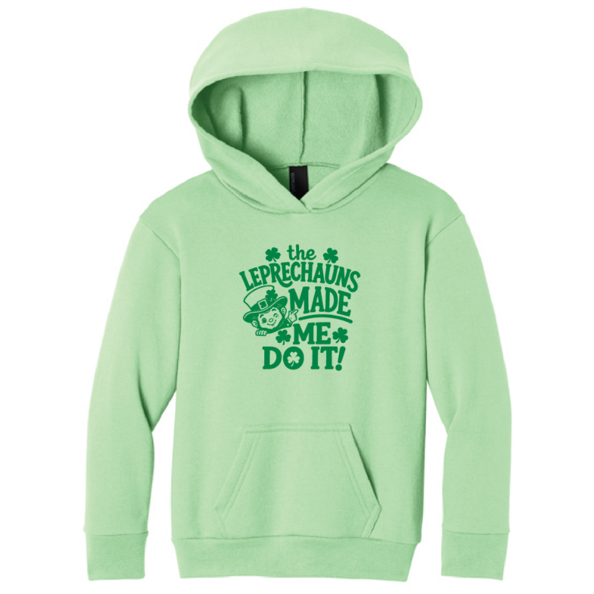 Leprechauns Made Me Do It! Kids Hoodie