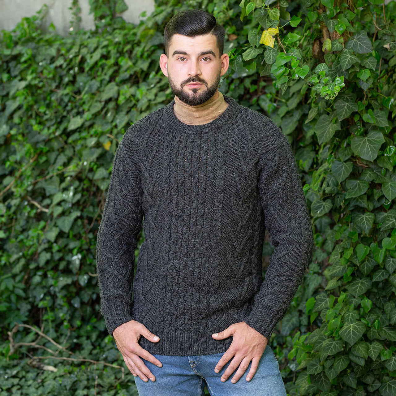 Merino Wool Aran Sweater