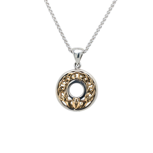 Small 10K Claddagh Pendant