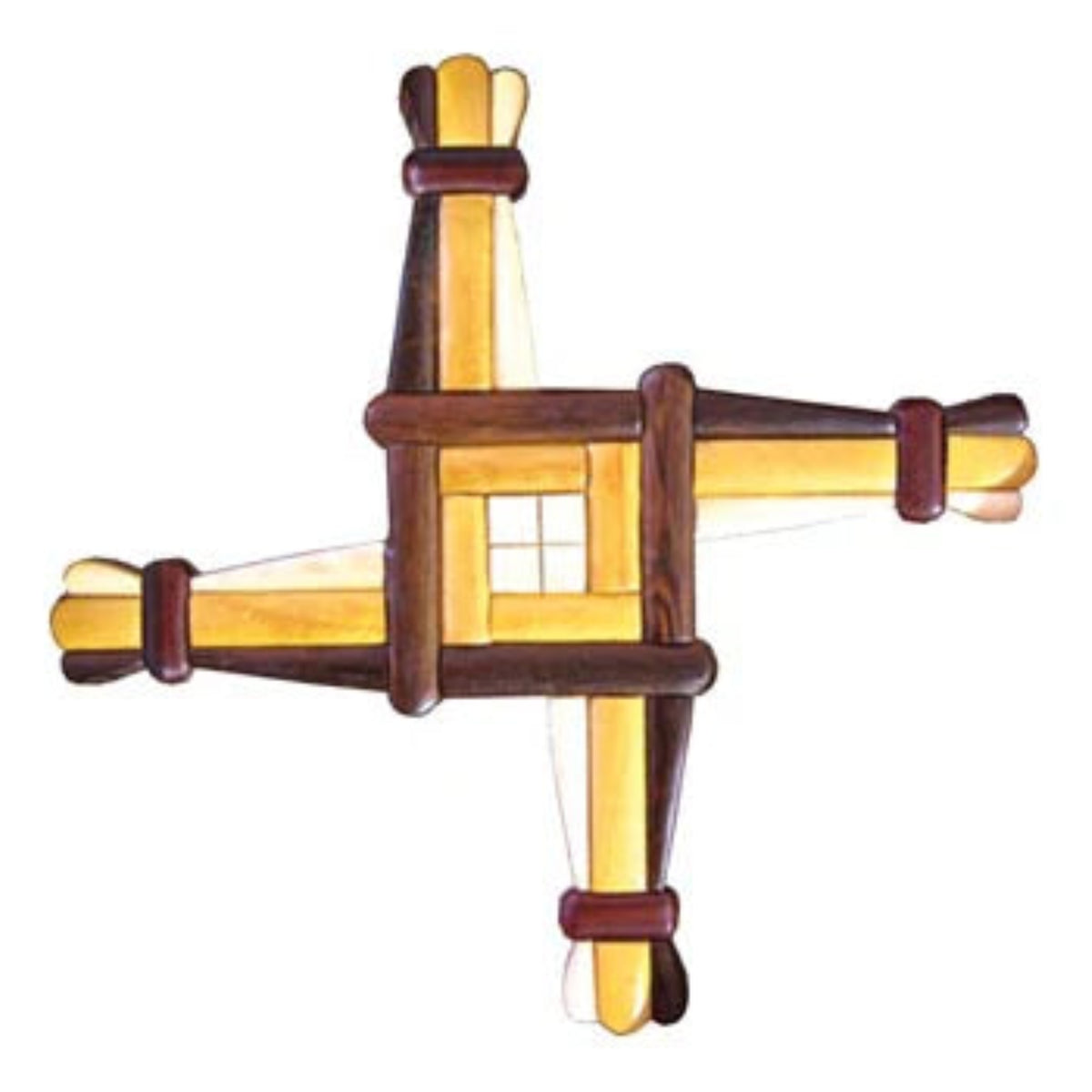 Wooden St. Brigid's cross in various colors