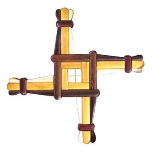 Wooden St. Brigid's cross in various colors
