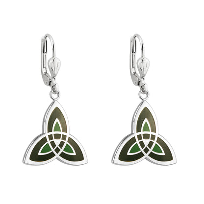 Rhodium Book of Kells Earrings