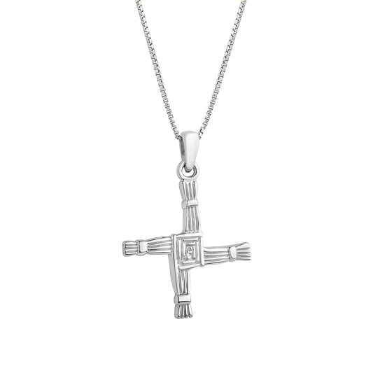 Sterling Silver St Brigid's Cross Necklace