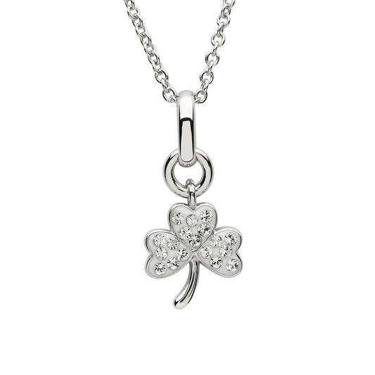 Sterling Silver Swarovski Shamrock Pendant