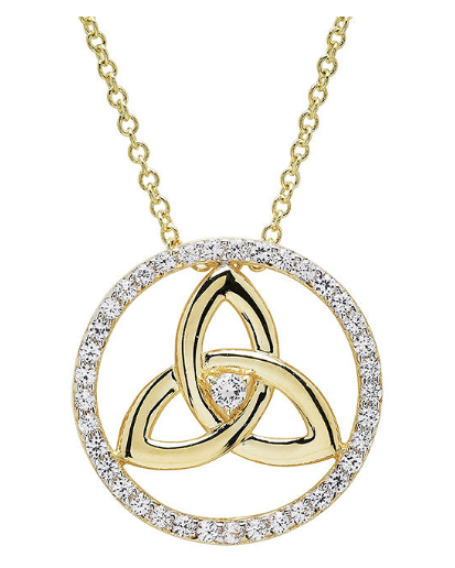 14KT Gold Vermeil Trinity Knot
