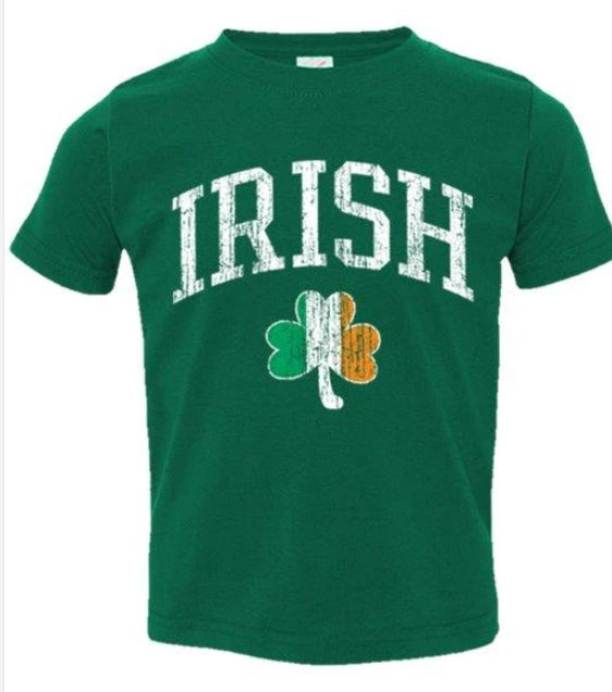 Irish Shamrock Green Kids T-Shirt