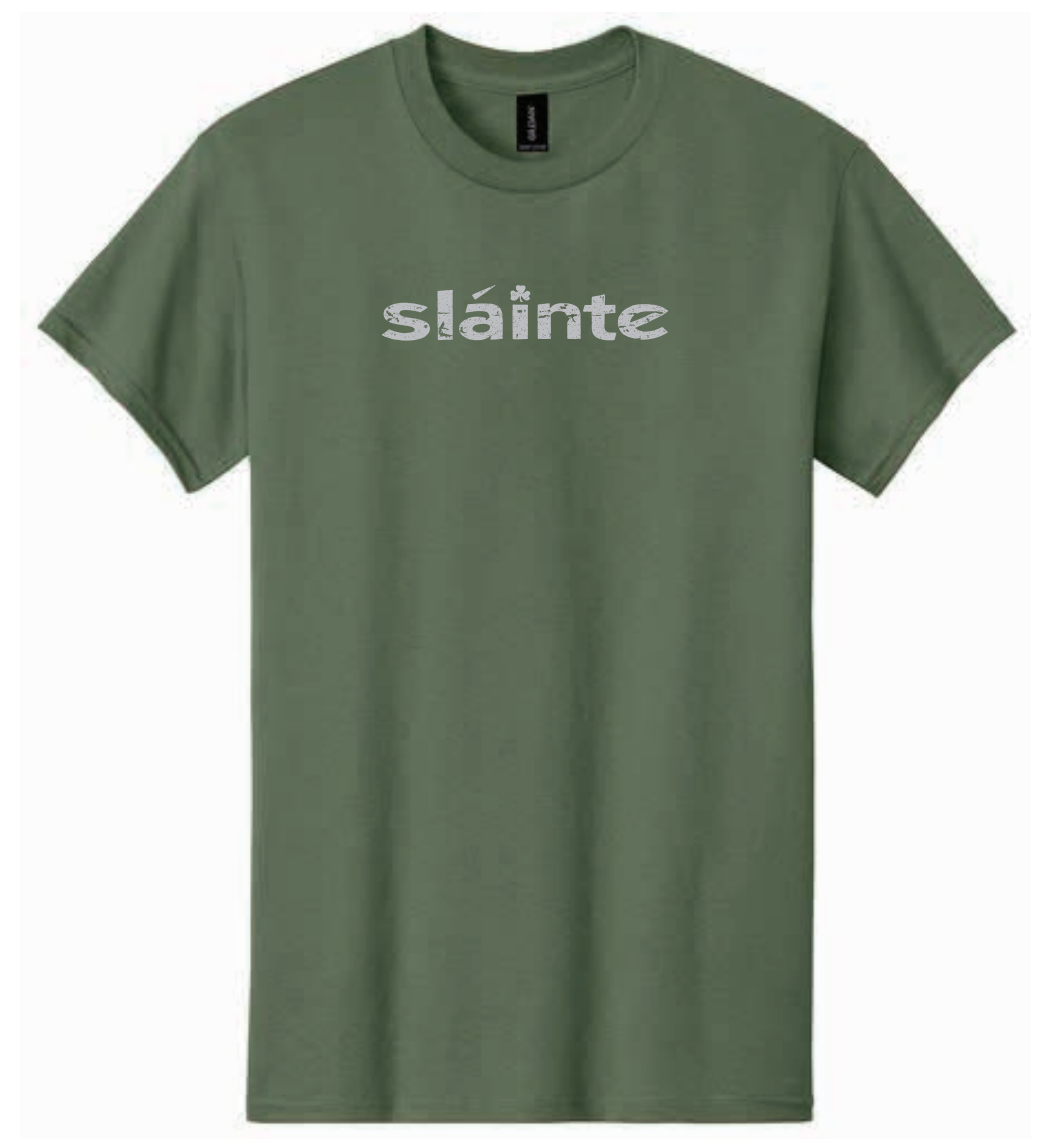 green slainte tee shirt