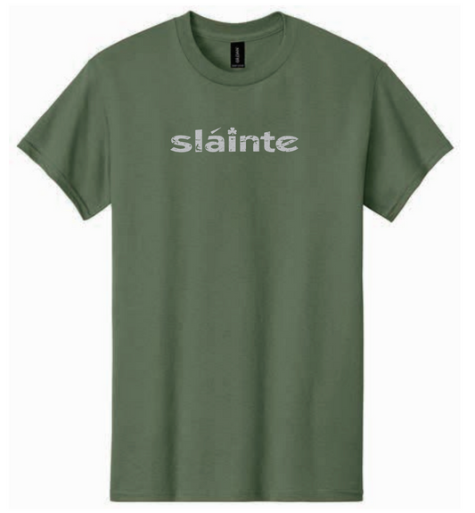 green slainte tee shirt