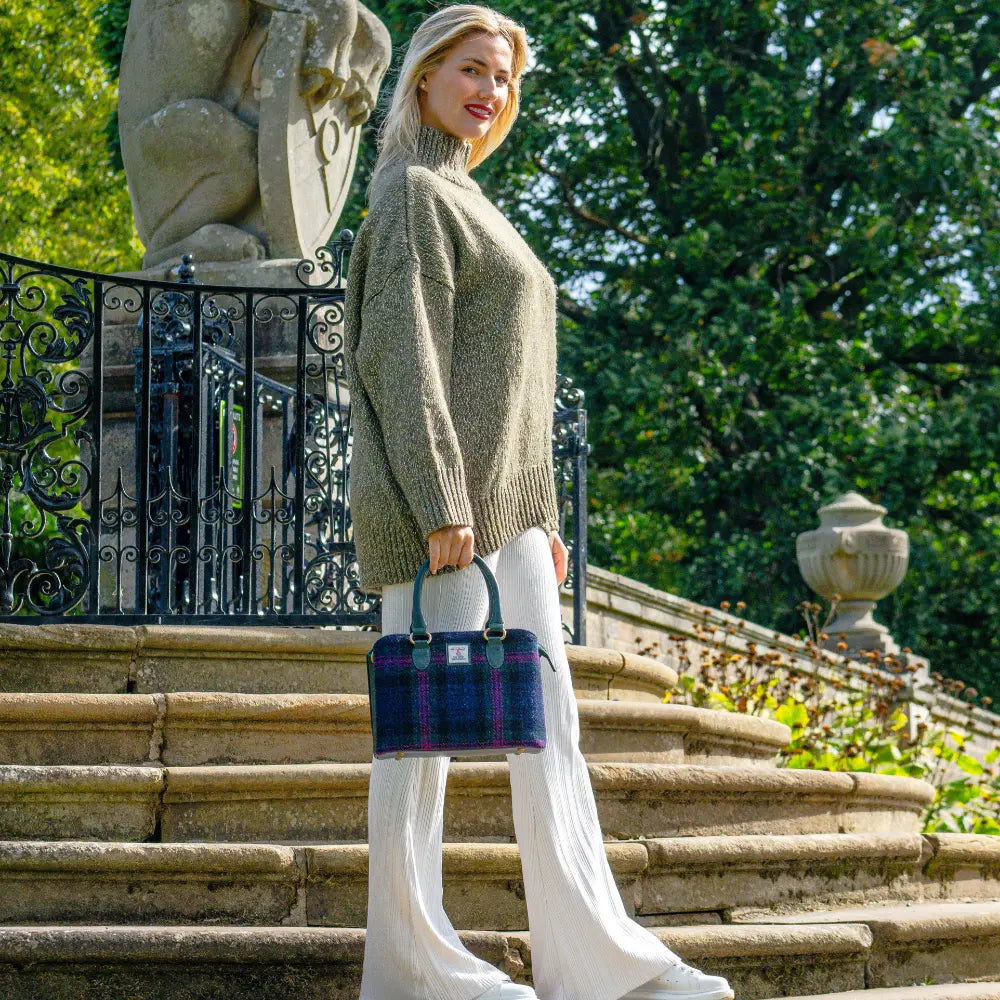 Top Handle Harris Tweed Handbag