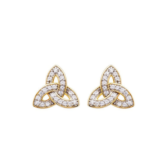 Trinity crystal earrings