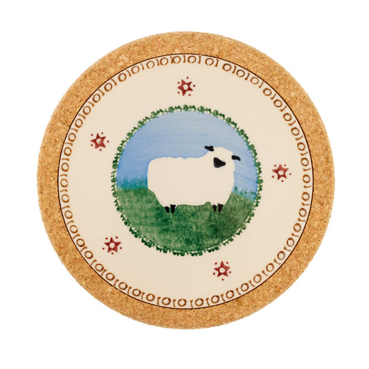 Nicholas Mosse Sheep Landscape Trivet Round