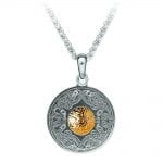 Medium Celtic Warrior ® Pendant with 18K Gold Bead