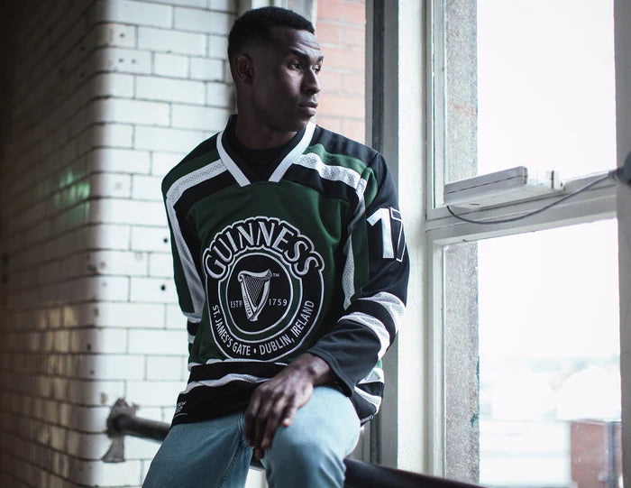 Guinness HARP Hockey Shirt - Green & White