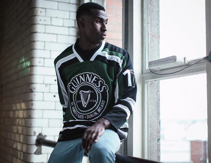 Guinness HARP Hockey Shirt - Green & White