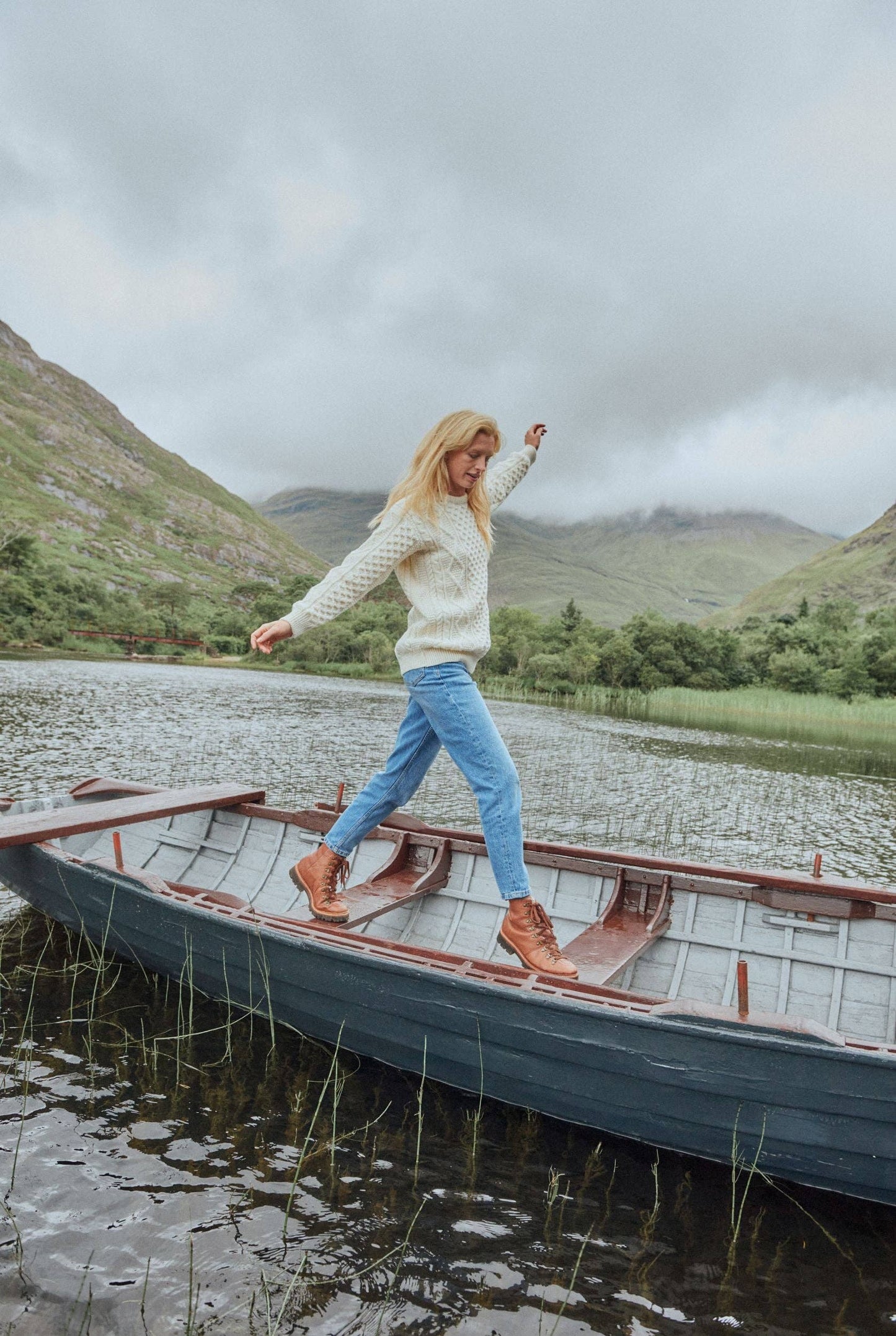Éireann Traditional Aran Supersoft Sweater