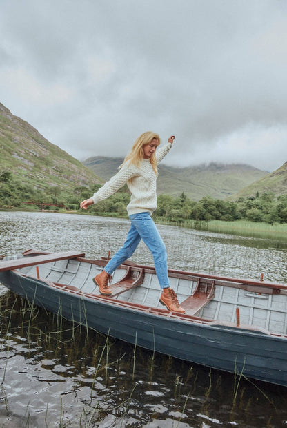Éireann Traditional Aran Supersoft Sweater
