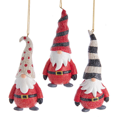 5"RESIN LONG HAT GNOME ORNAMENT