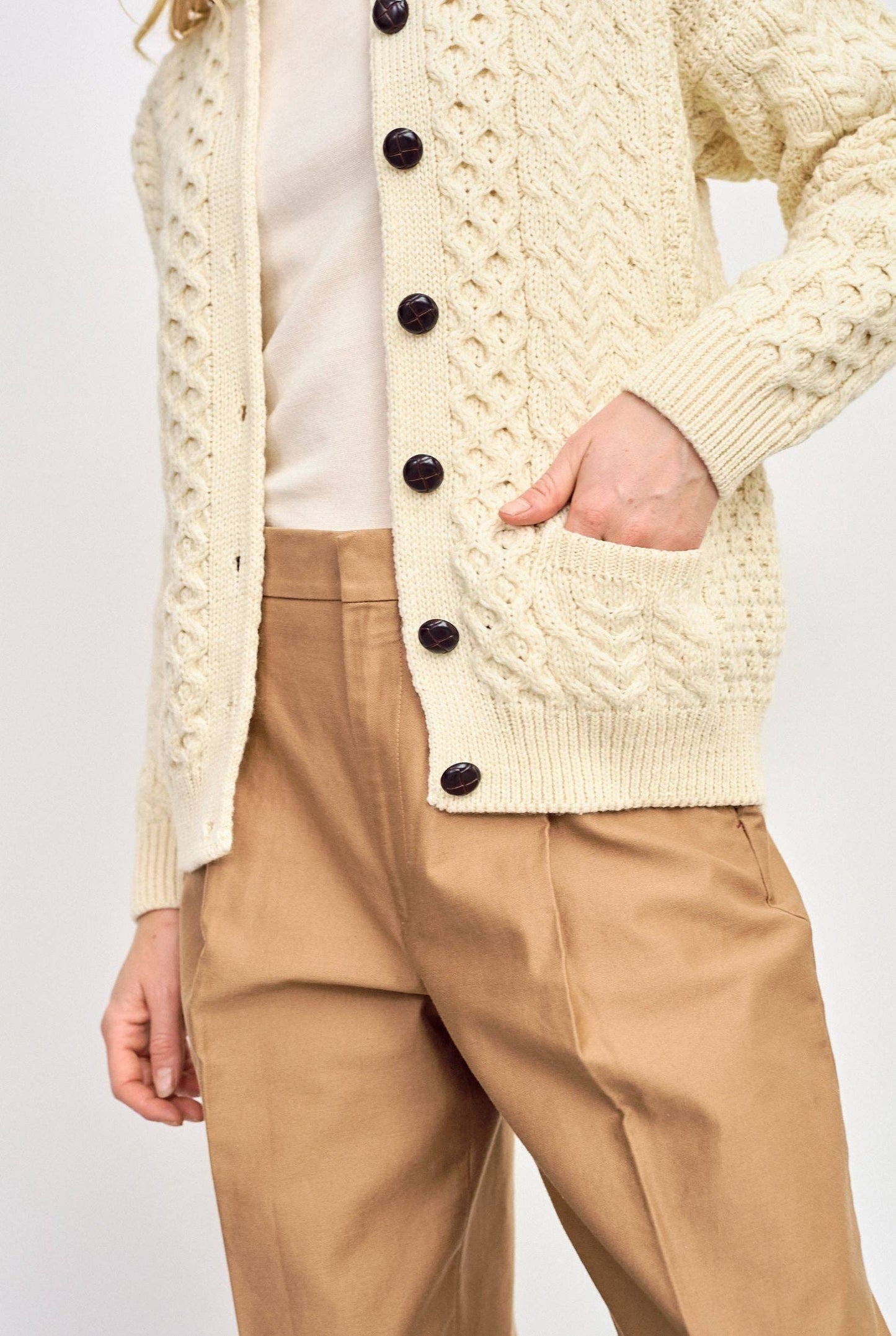Achill Island Women's Aran Cardigan