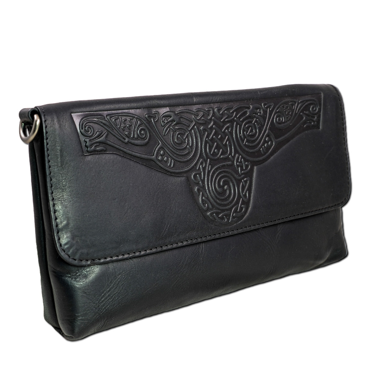 Ciara Celtic Leather Clutch Purse