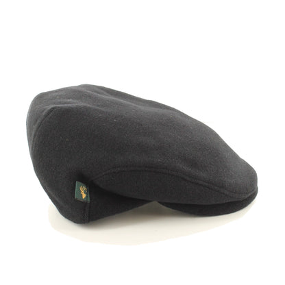 Black Wool Trinity Cap