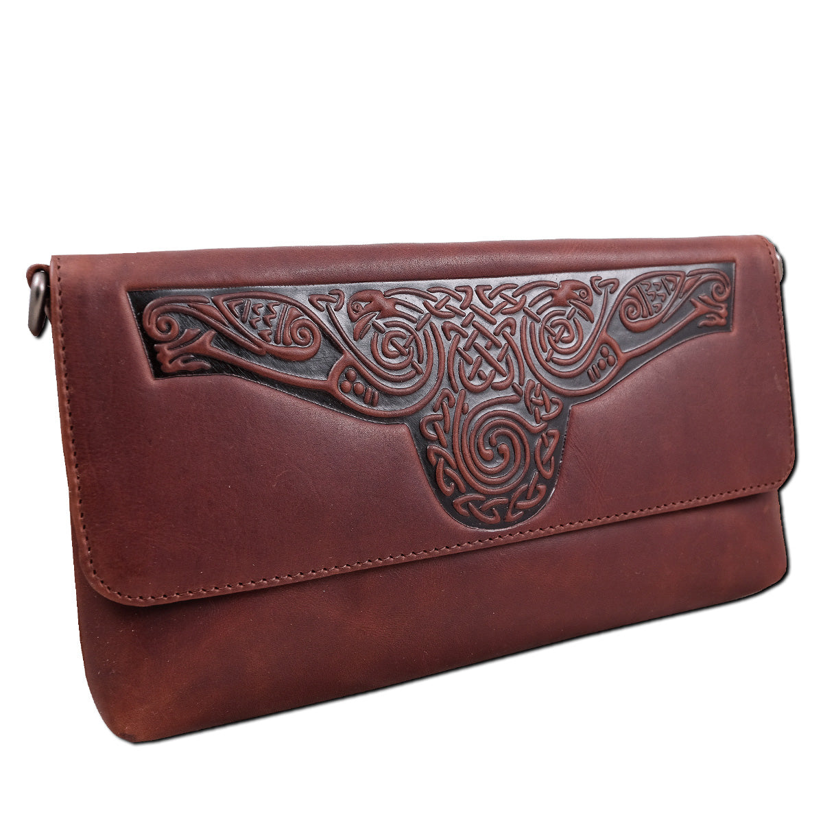 Ciara Celtic Leather Clutch Purse