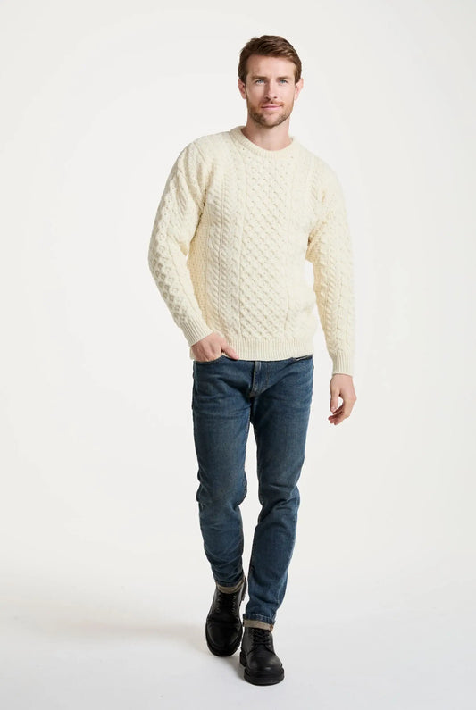 Inishbofin Men's Traditional Aran Sweater
