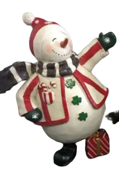 Irish Dancing Snowman Figurine