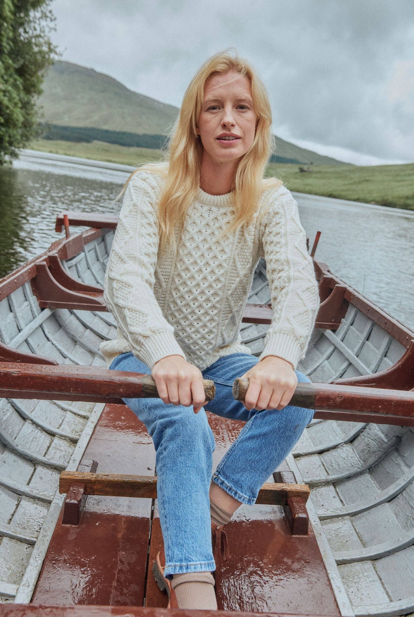 Éireann Traditional Aran Supersoft Sweater