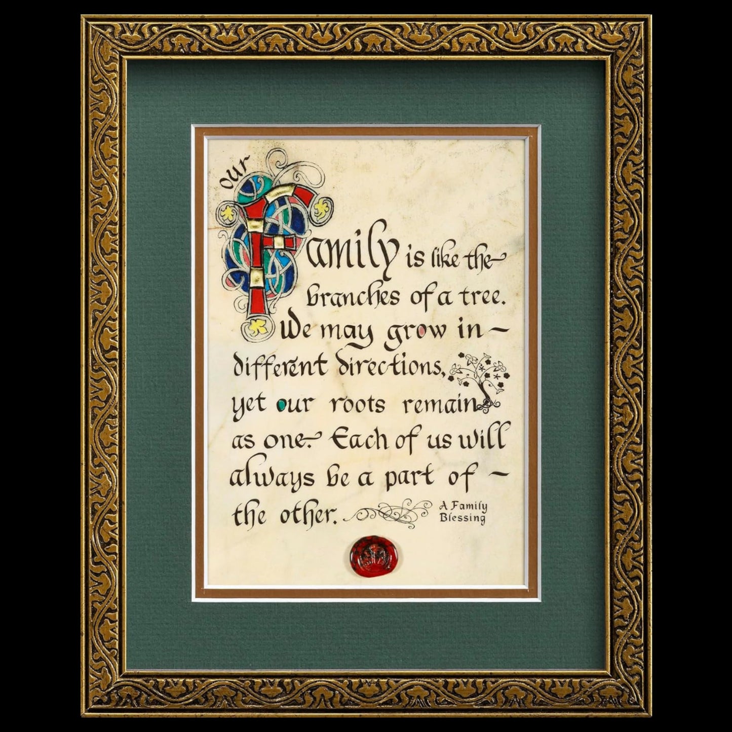 "Family Like Branches" Celtic Manuscript Print