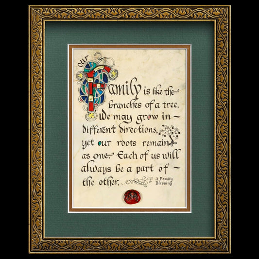 "Family Like Branches" Celtic Manuscript Print