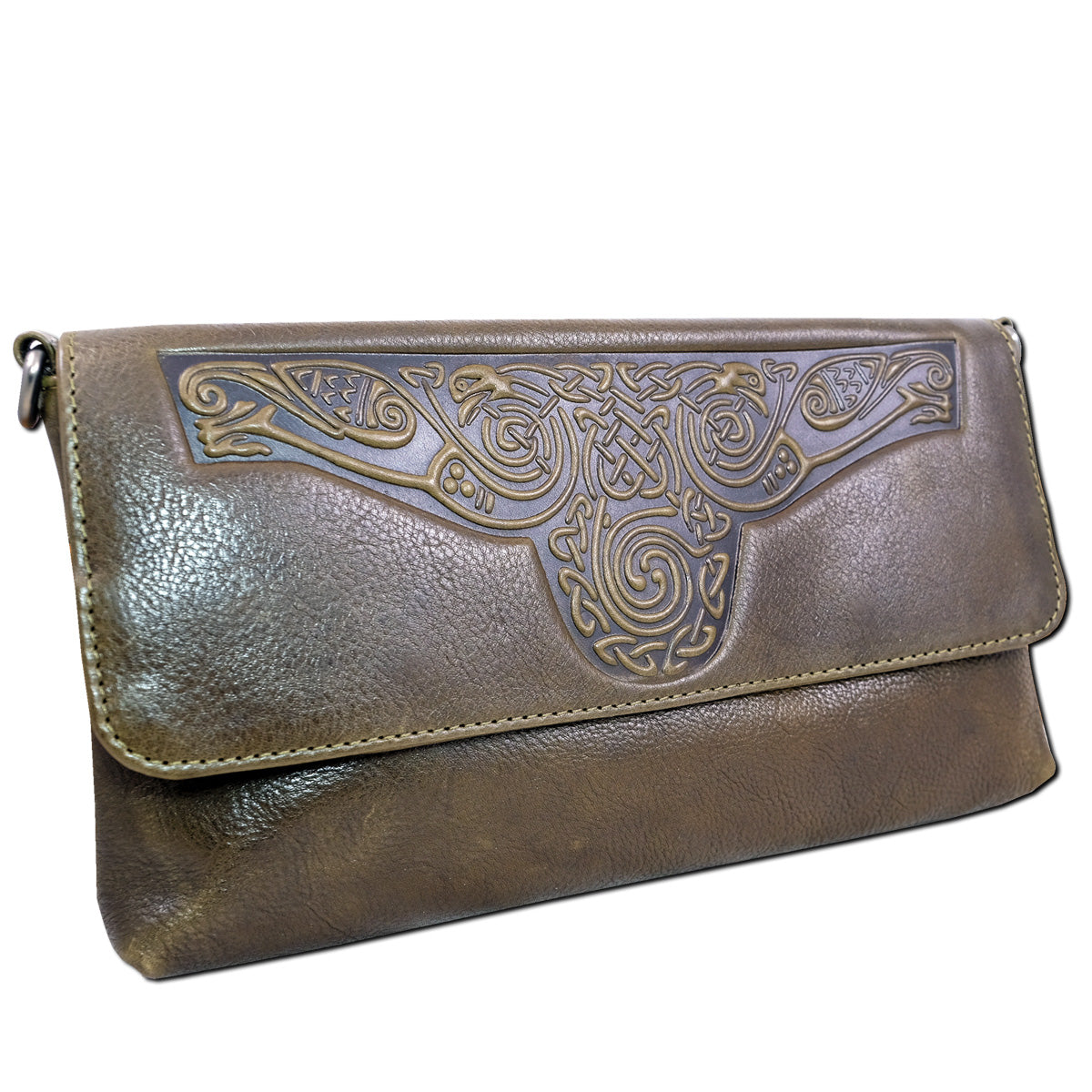 Ciara Celtic Leather Clutch Purse