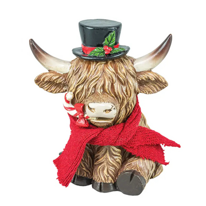 Christmas Highland Cow Ornament