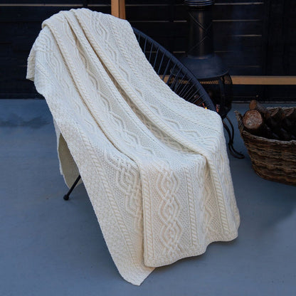 Dara Merino Wool Aran Throw