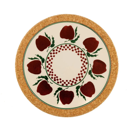 Round Apple Cork Trivet