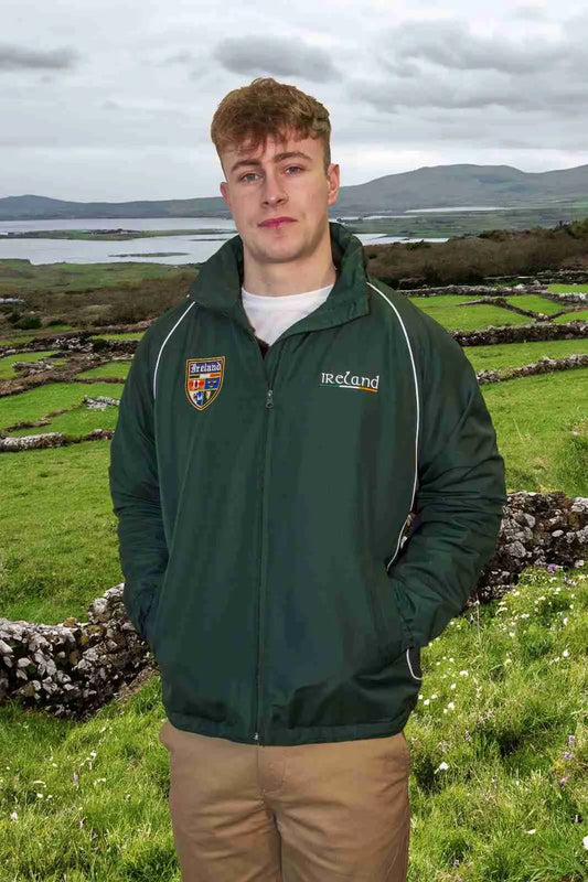 Men's Full Zip Hooded Fleece Lined Weatherproof Jacket