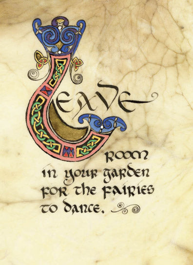 Room in the Garden to Dance Celtic Manuscript Print