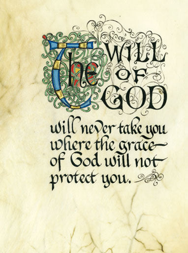 The Will of God Celtic Manuscript Print