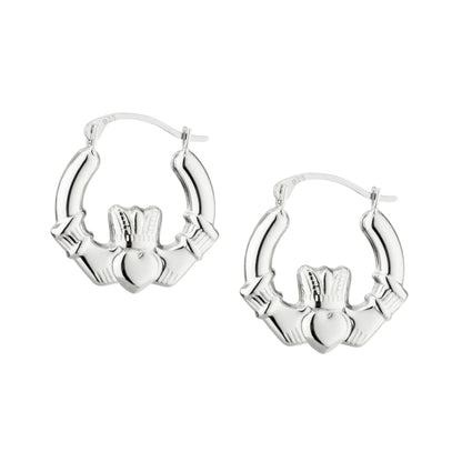 Claddagh Creole Hoop Earrings
