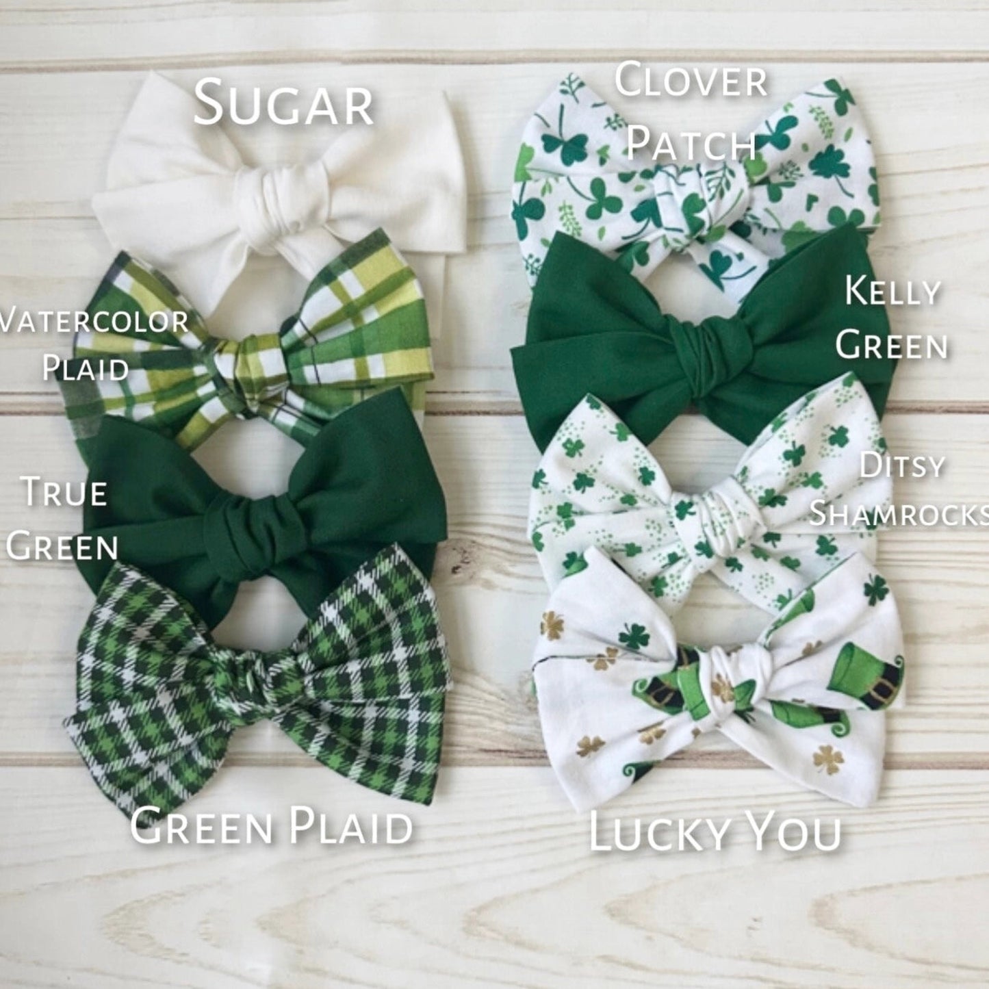 Irish Themed Hair Bows