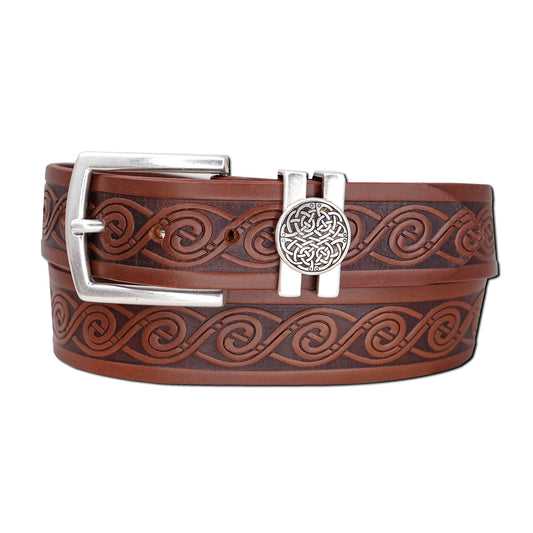 Tonn Leather Belt - Brown